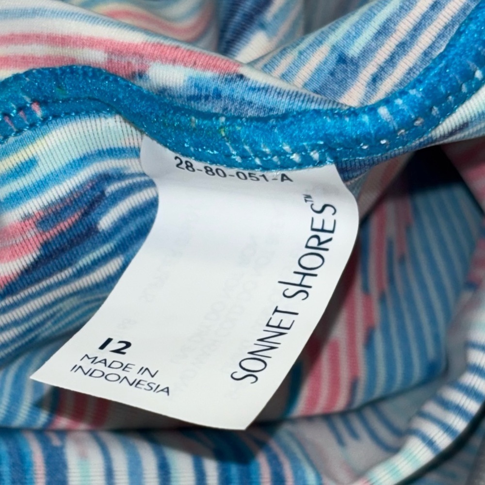 Sonnet Shores Tankini Top, sz 12 - Picture 7 of 8